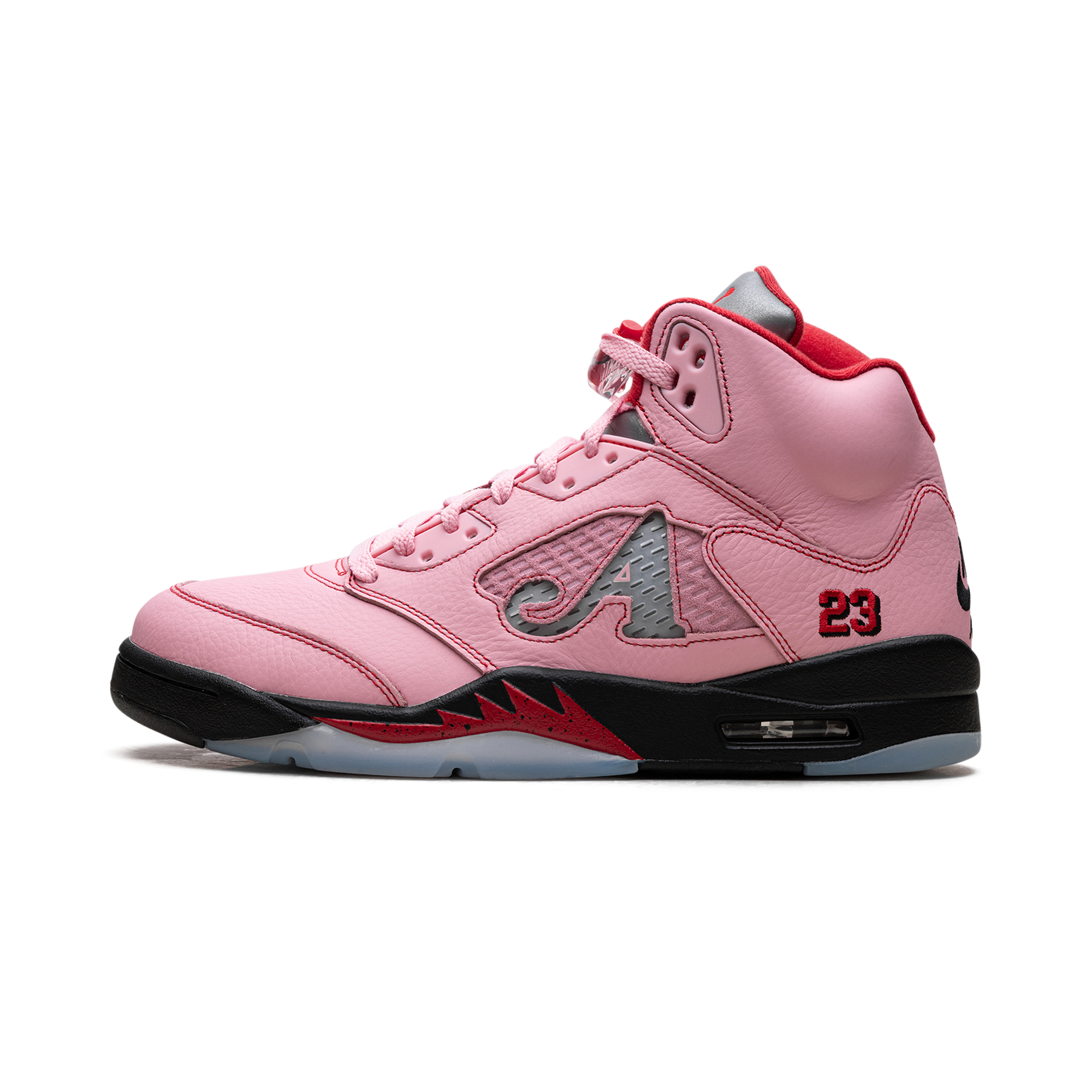pink and black jordan 5