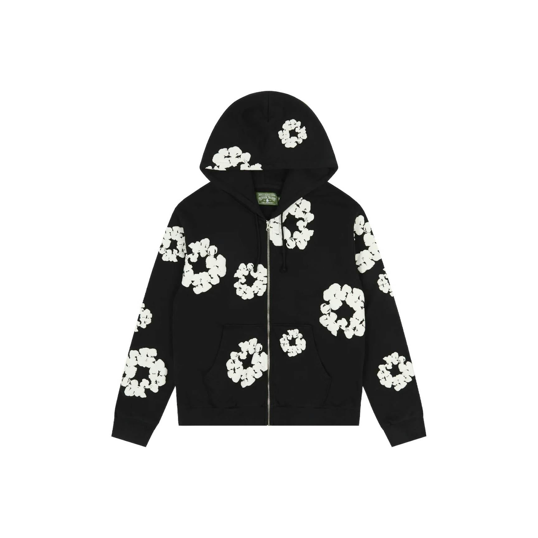 Denim Tears Cotton Wreath Zip Hoodie - Black – Lisabona Streetwear