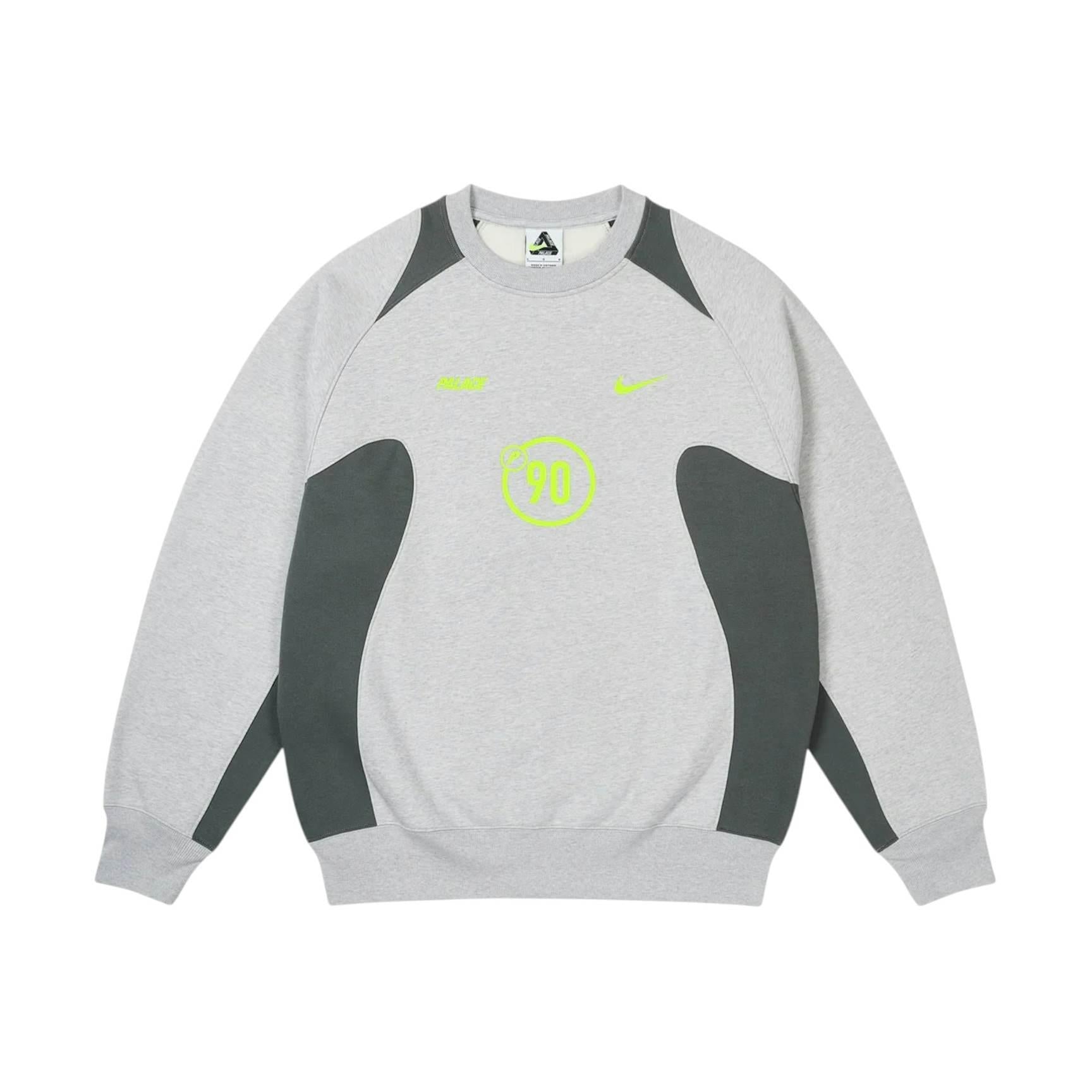 Palace x Nike Total P90 Crew - Grey Marl – Lisabona Streetwear