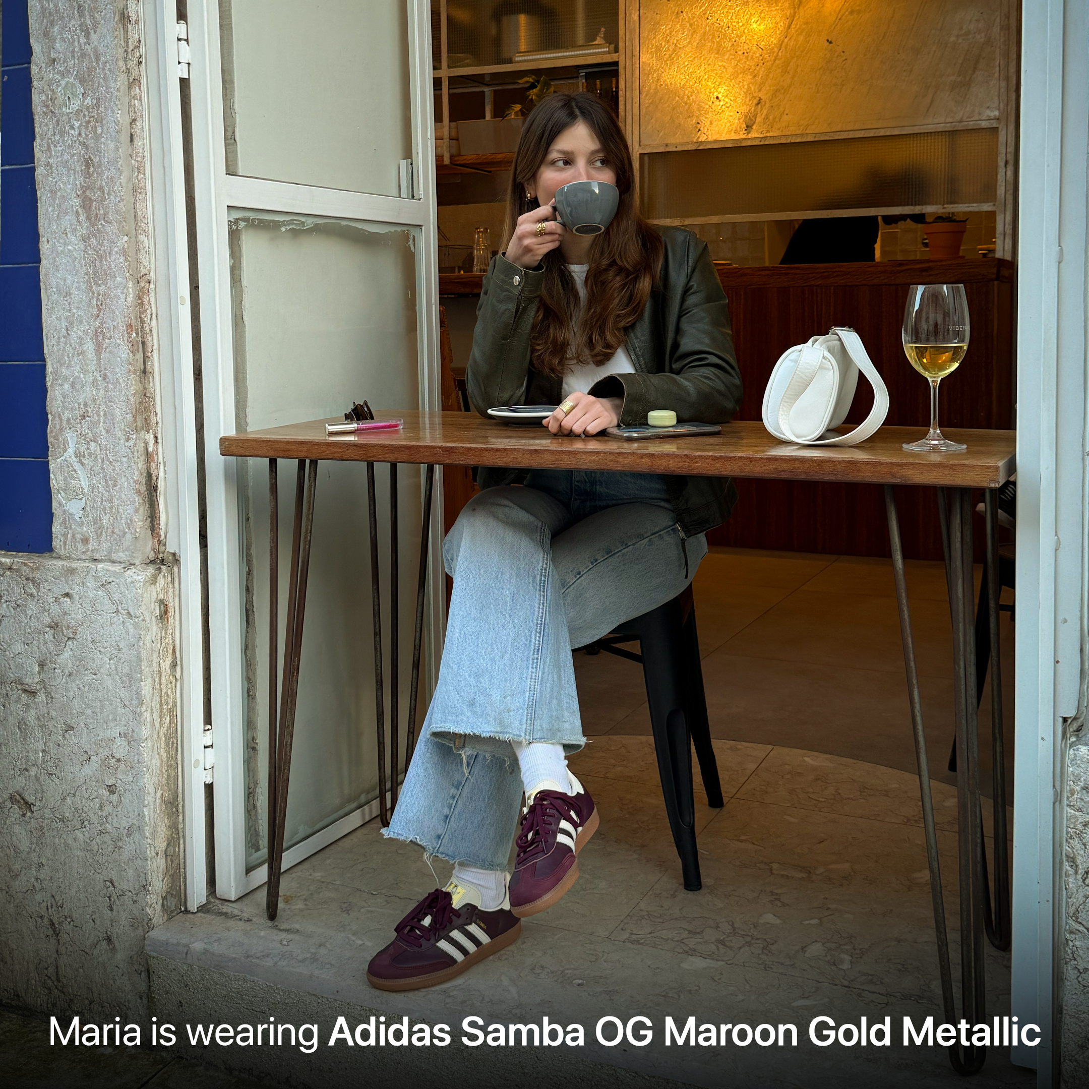 Adidas Samba OG - Maroon Gold Metallic