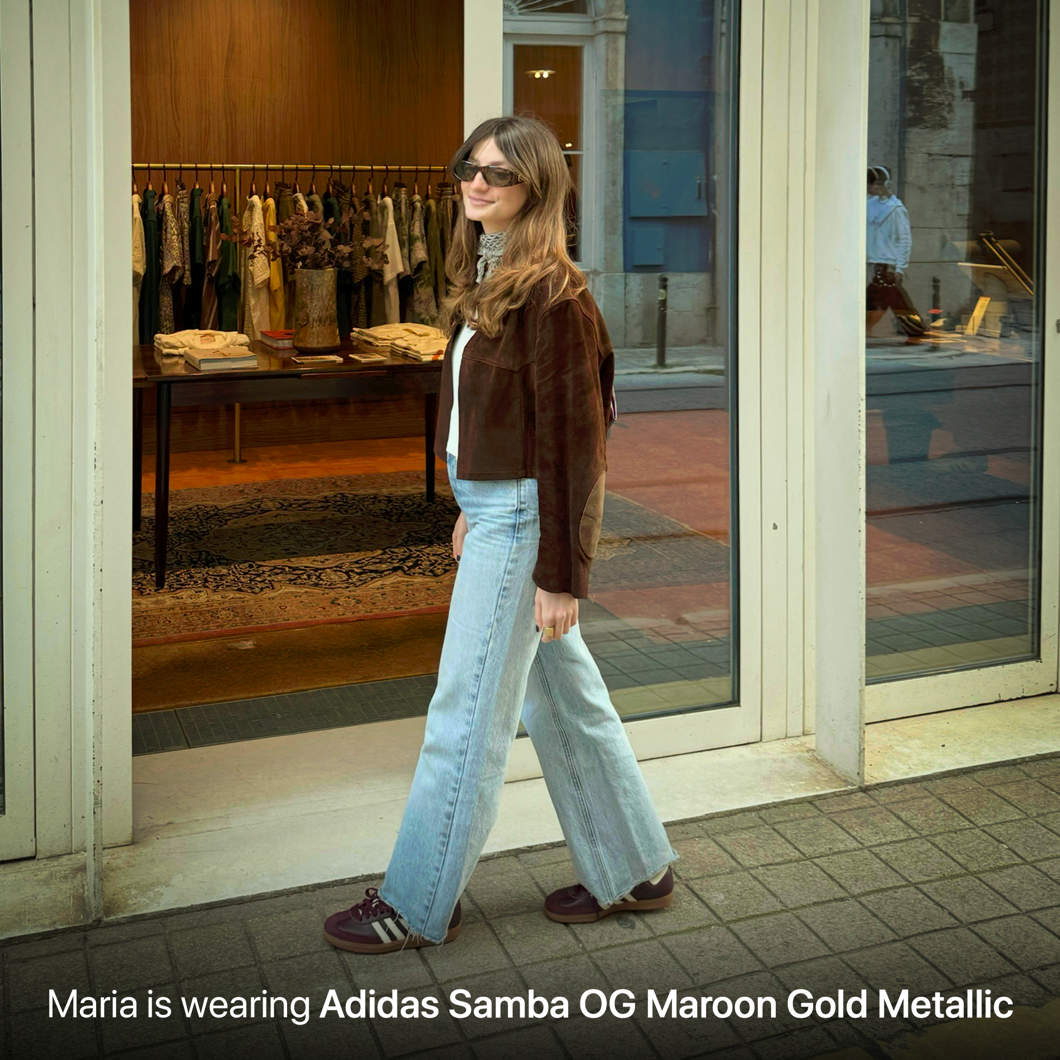 Adidas Samba OG - Maroon Gold Metallic