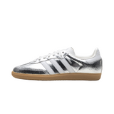 Adidas Samba OG - Silver Metallic Cracked Leather