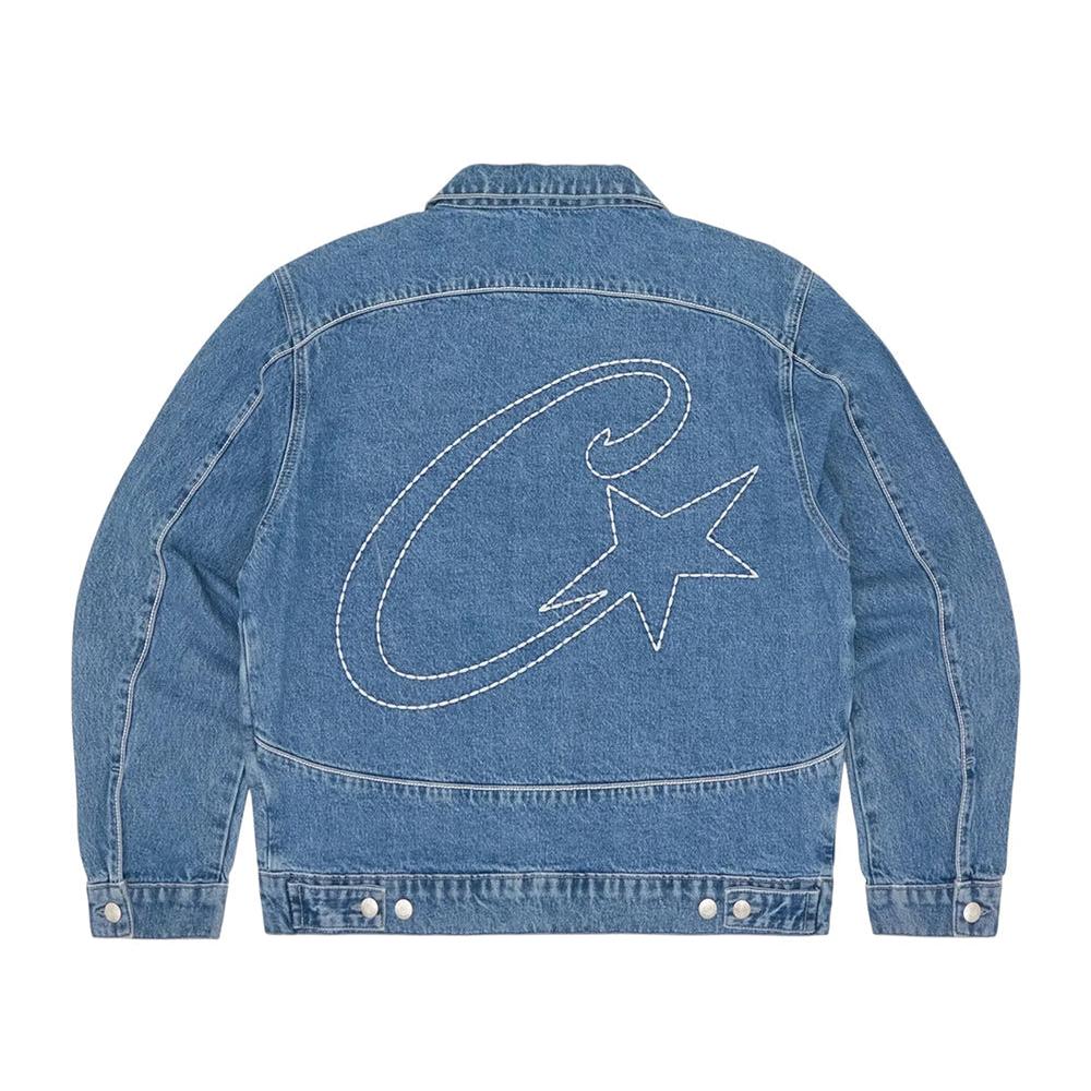 Corteiz C-Star Denim Trucker Jacket - Washed Blue