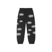 Corteiz x Denim Tears Island Wreath Sweatpants - Black