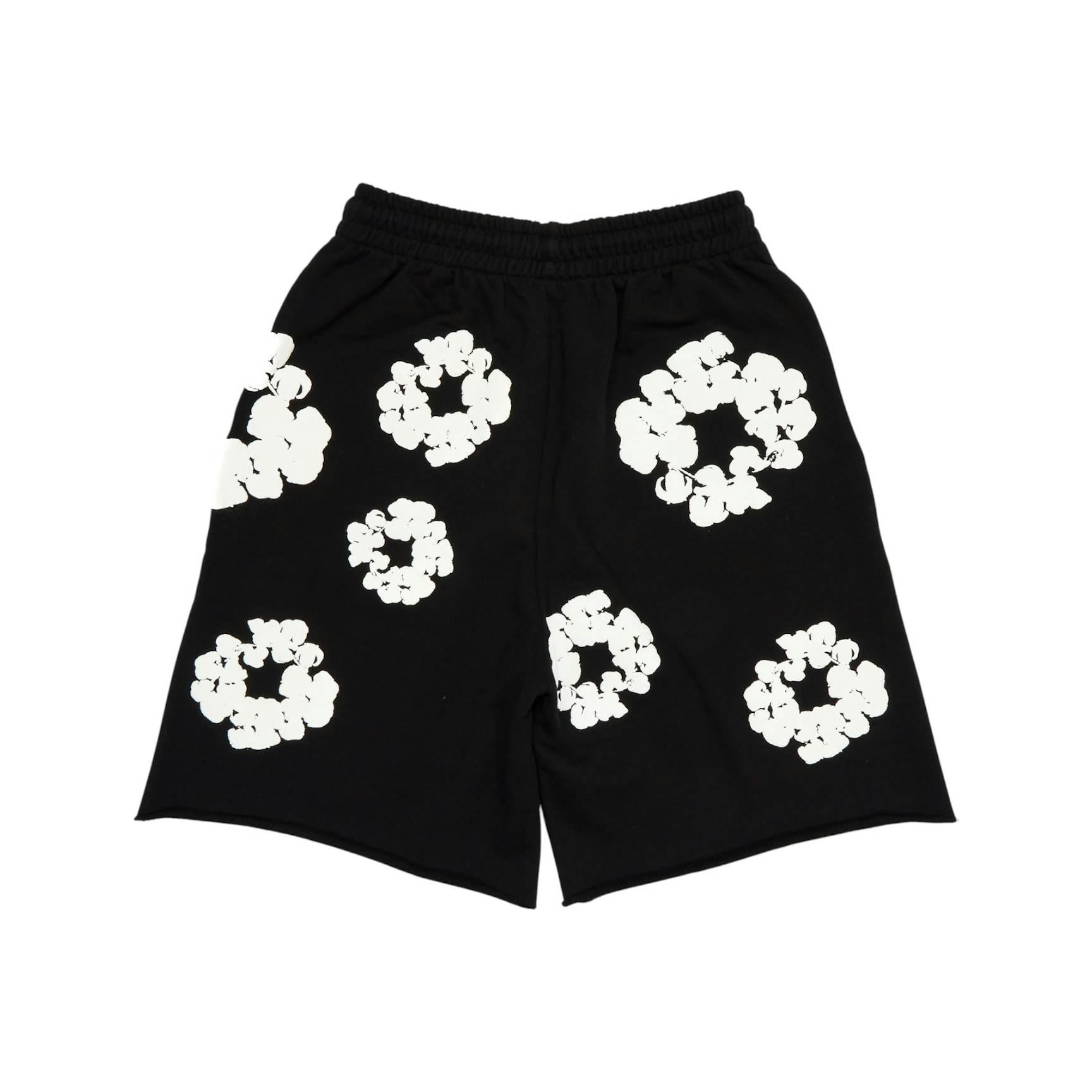 Denim Tears The Cotton Wreath Shorts - Black