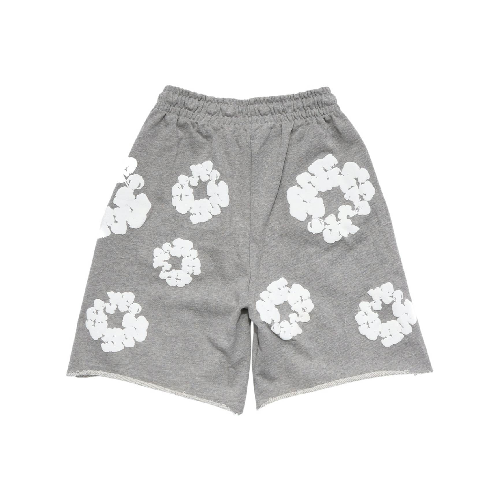 Denim Tears The Cotton Wreath Shorts - Grey
