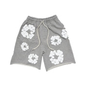 Denim Tears The Cotton Wreath Shorts - Grey