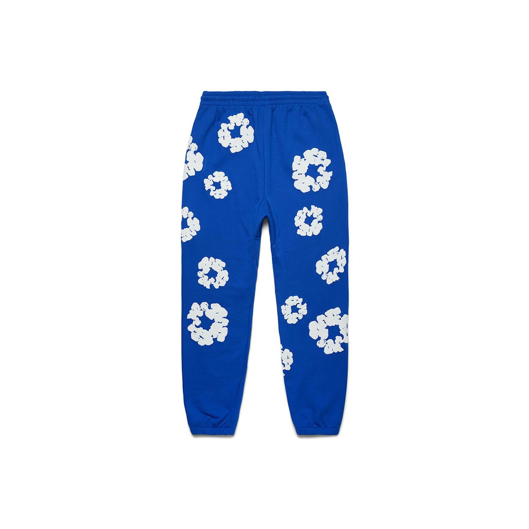 Denim Tears The Cotton Wreath Sweatpants - Royal Blue