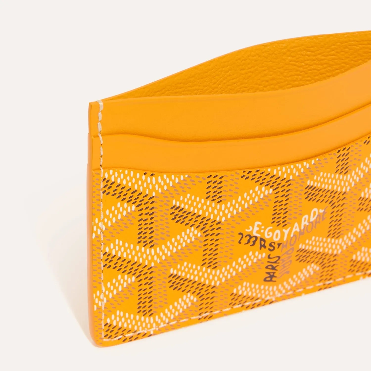 Goyard Saint Sulpice Card Holder - Yellow