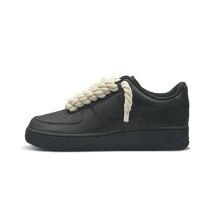 Nike Air Force 1 Low Rope Laces - Black Beige