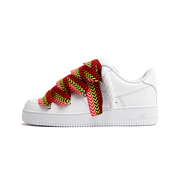 Nike Air Force 1 Low - Triple White Lanvin Laces Red