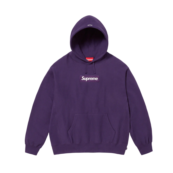 Supreme Box Logo Hooded Sweatshirt - Dark Purple