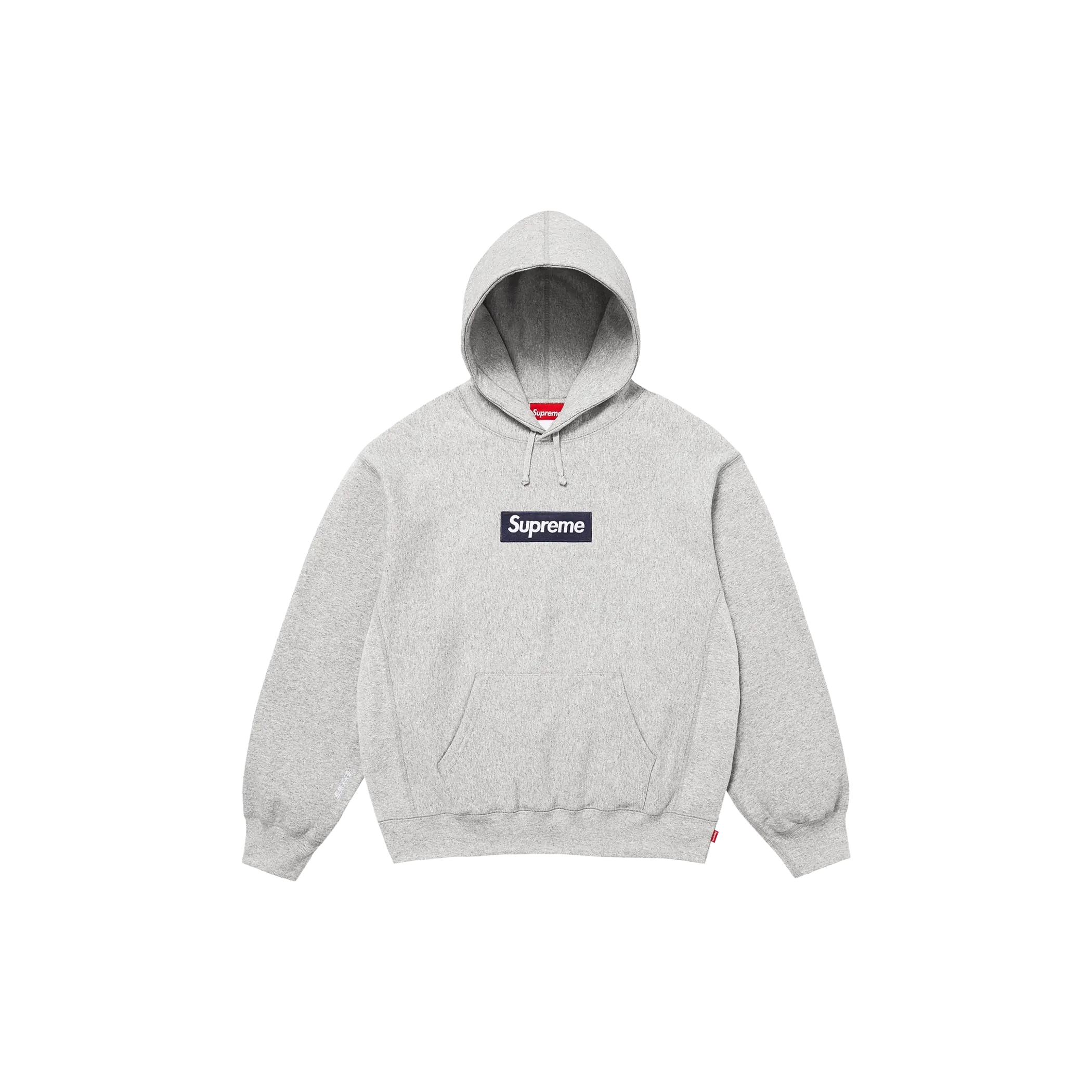 Supreme Box Logo Hooded Sweatshirt - Heather Grey