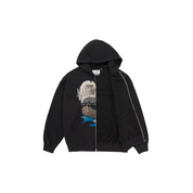 Supreme MM6 Maison Margiela Eagle Zip Up Hooded Sweatshirt - Black