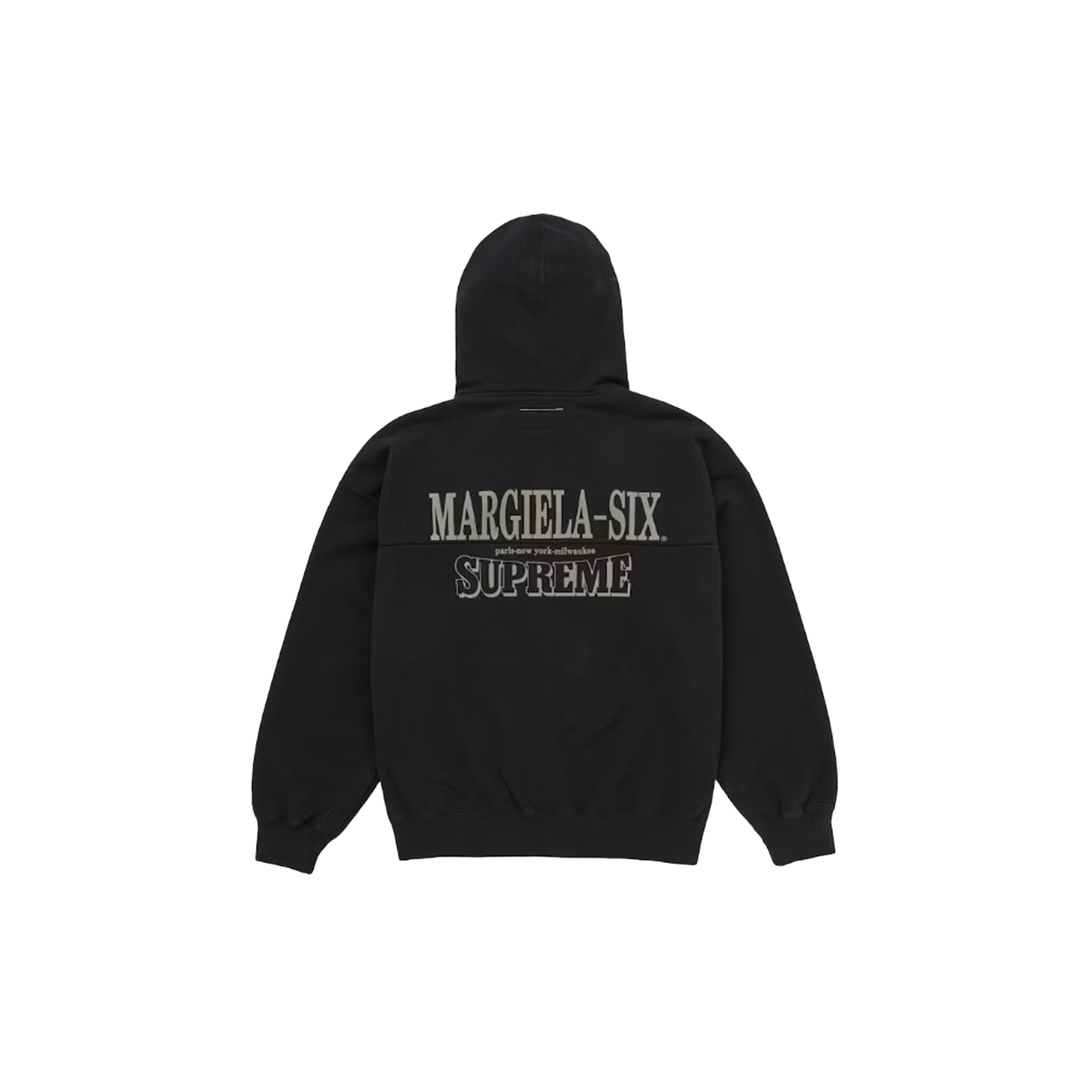 Supreme MM6 Maison Margiela Eagle Zip Up Hooded Sweatshirt - Black