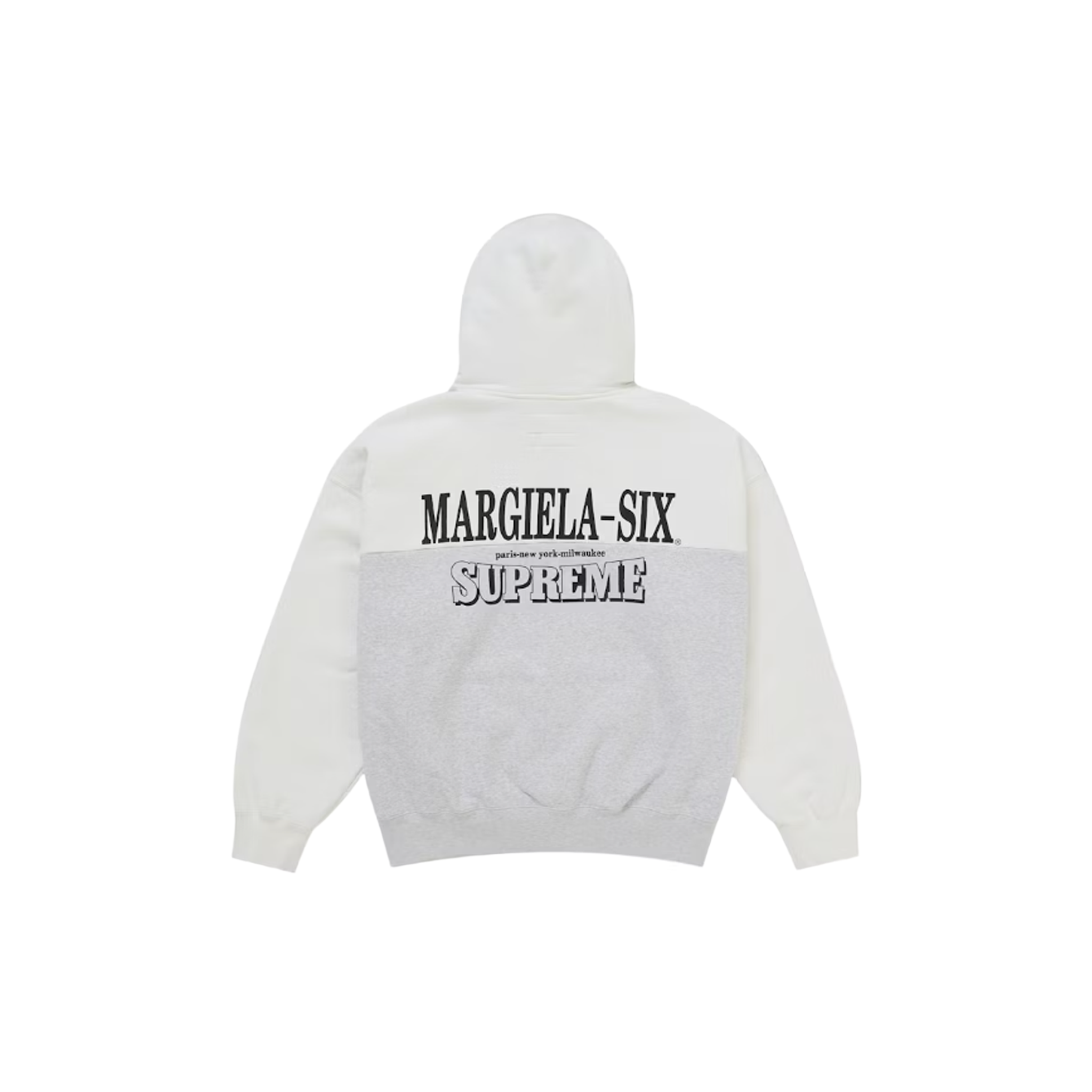 Supreme MM6 Maison Margiela Eagle Zip Up Hooded Sweatshirt - White