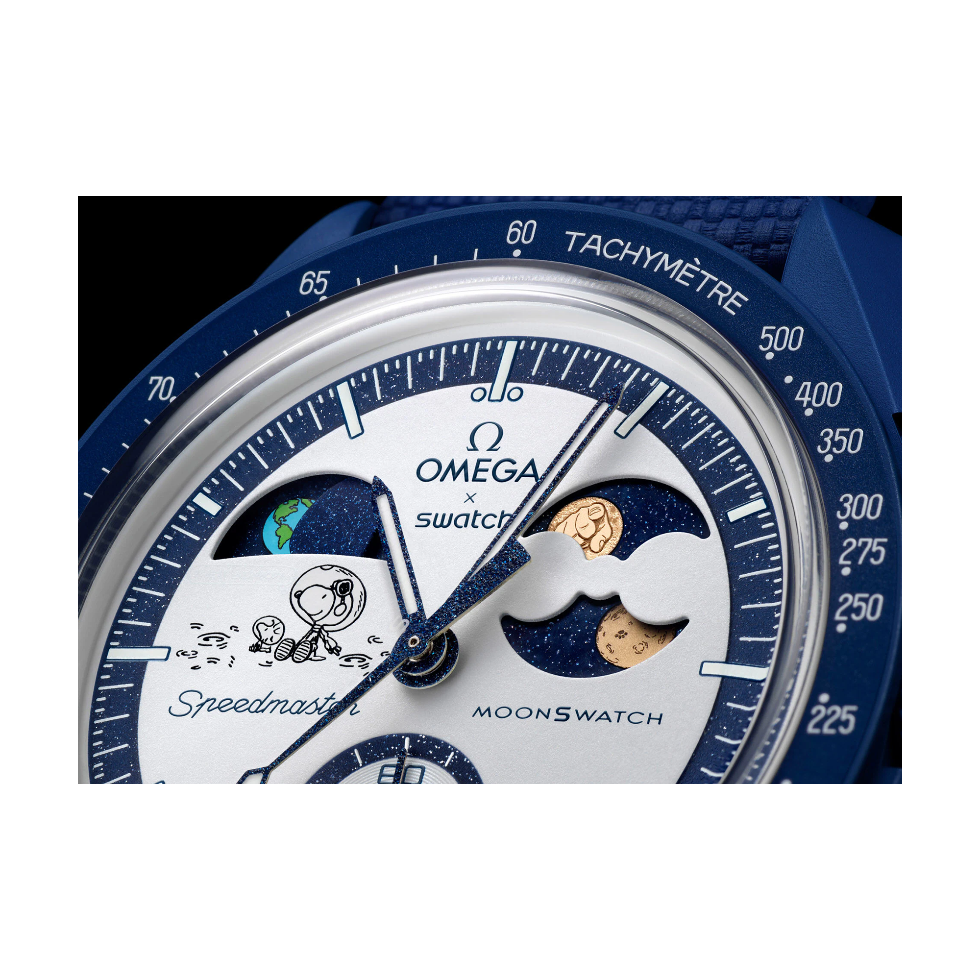 Swatch x Omega Bioceramic MoonSwatch Mission To Earthphase Moonshine - Moonshine Snoopy Gold