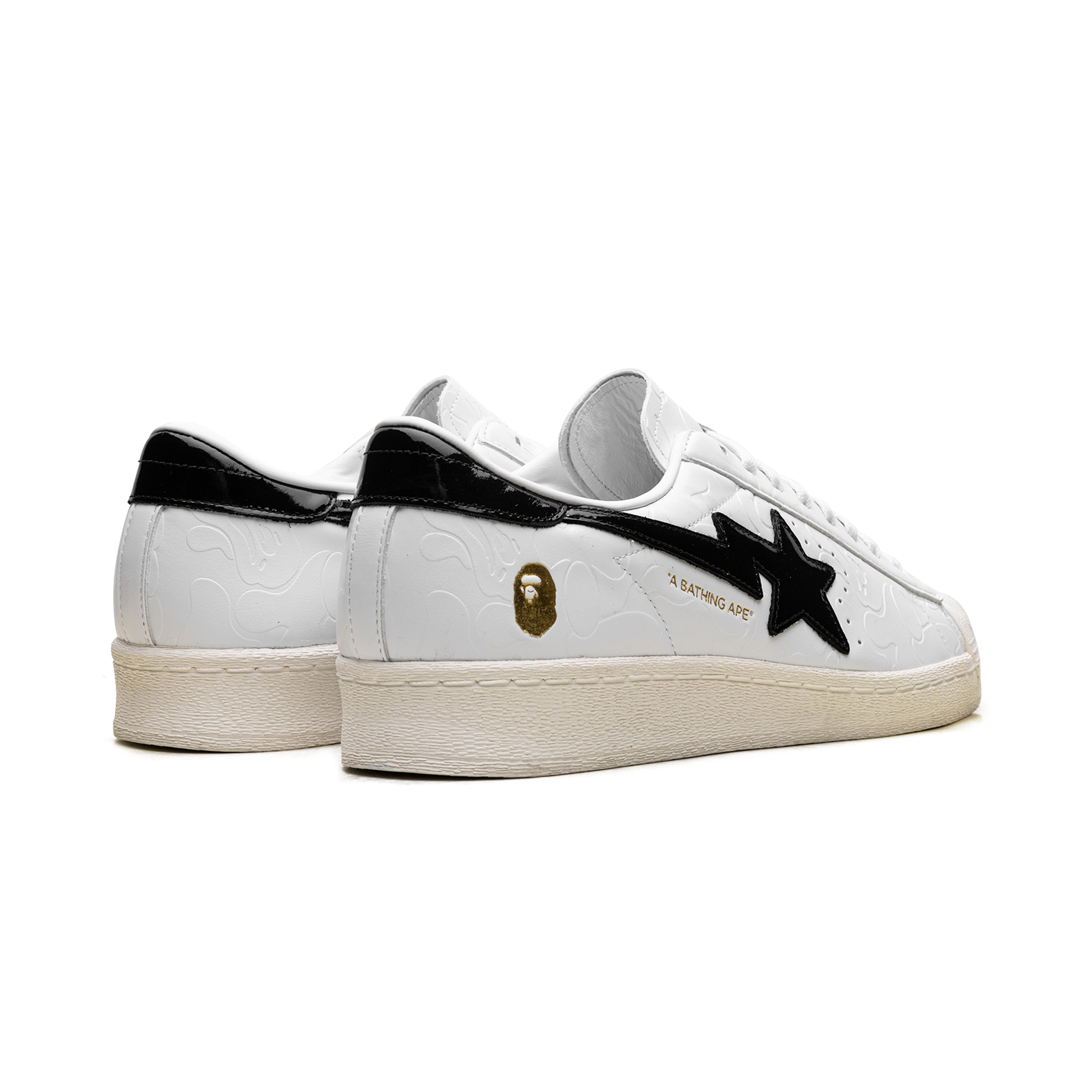 adidas Superstar Vintage Bape - White Black